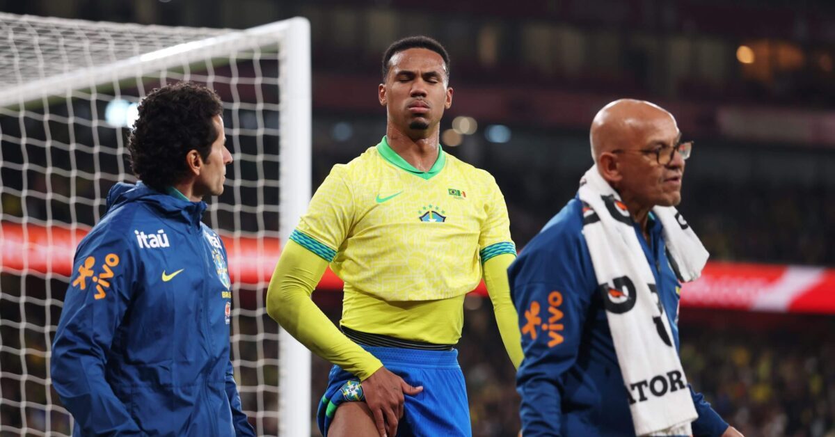 Arsenal Sweat on Gabriel Magalhaes After Brazil Injury