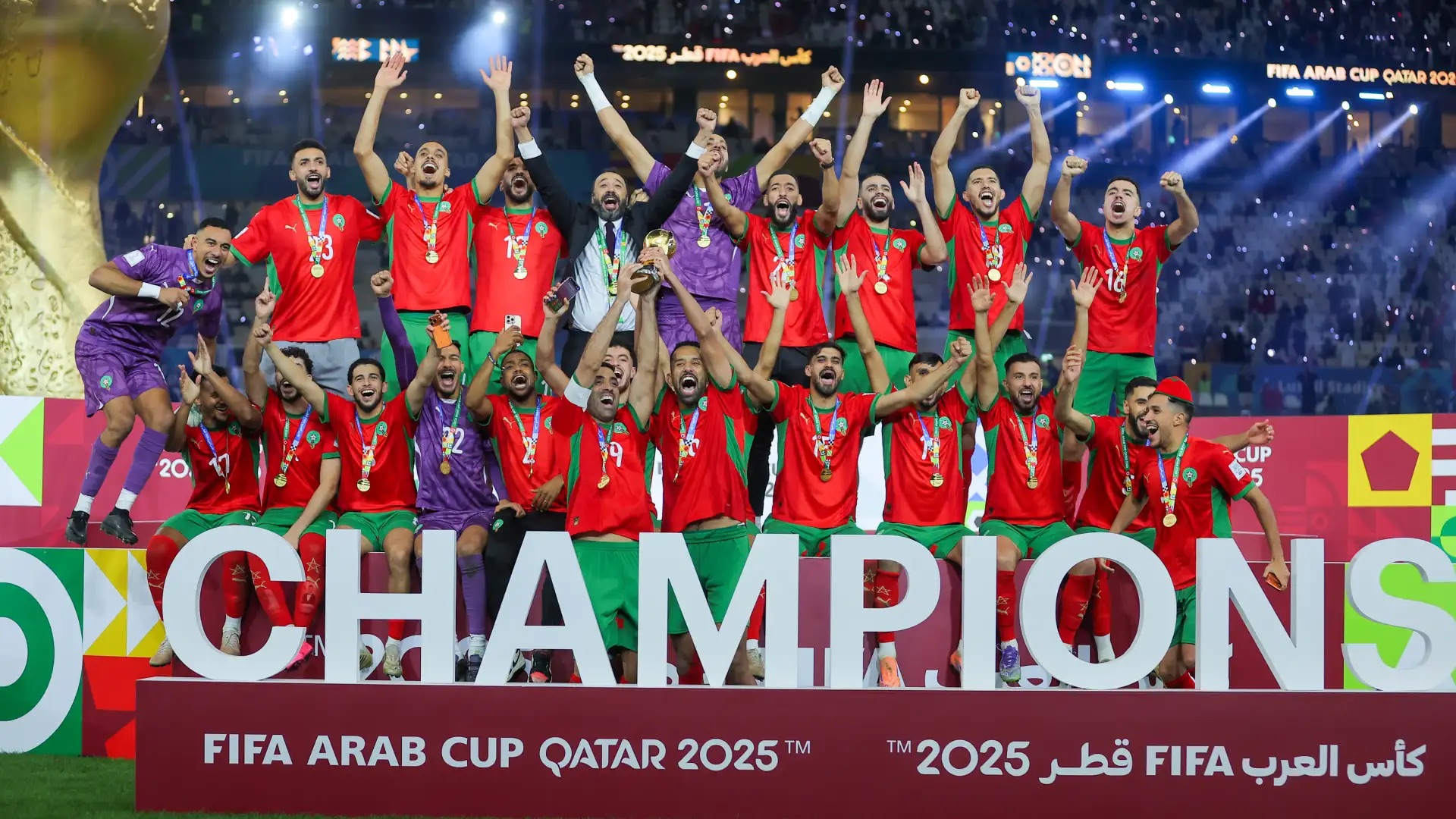Morocco win 2025 Arab Cup: 3-2 ET vs Jordan