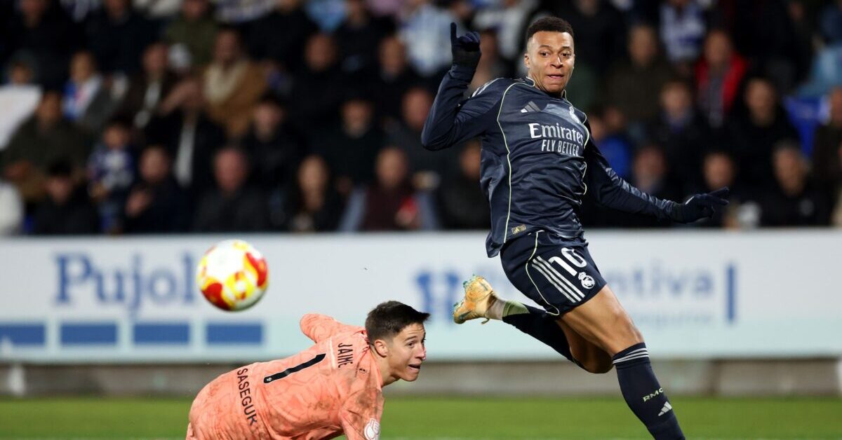 Mbappé brace saves Real Madrid in 3-2 Copa scare