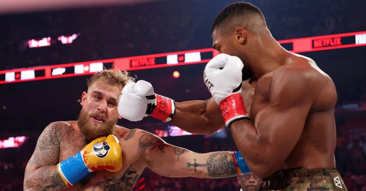 Anthony Joshua KOs Jake Paul in Round 6 in Miami